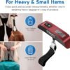 Etekcity Luggage Scale for Travel Essentials, Digital Suitcase Weight Scale with Hook, Travel Accessories for Portable Hanging Baggage, 110 Pounds, Battery Included