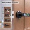IRONZON Fingerprint Door Lock Smart Door Lock with Keypad Keyless Entry Door Lock with Handle for Home Hotel Office Apartment Bedroom