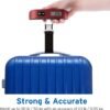 Etekcity Luggage Scale for Travel Essentials, Digital Suitcase Weight Scale with Hook, Travel Accessories for Portable Hanging Baggage, 110 Pounds, Battery Included