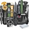 Survival Kit, Gifts for Men Dad Husband, Emergency Survival Gear and Equipment 19 in 1, Fishing Hunting Birthday for Men, Camping Accessories, Cool Gadget, Camping Essentials