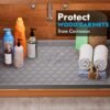 Waterproof Under Sink Mat 34" x 22" Cabinet Liner for Kitchen and Bathroom, Shelf and Counter Protector, Organizers and Storage, Silicone Drip Tray, Gadgets and Accessories