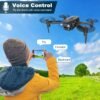 Mini Drone with Camera for Adults Youth - 1080P HD FPV Camera Drones with 90° Adjustable Lens, Gestures Selfie, One Key Start, 360° Flips, Toys Gifts RC Quadcopter for Boys Girls with 2 Batteries