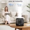 Dreo Smart Humidifiers for Bedroom, Top Fill 4L Cool Mist Humidifier with Nightlight, 32H Runtime, Touch/APP/Voice Control, Quiet Ultrasonic Humidifiers for Large Room, Home, Baby, Plants, Office