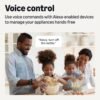 Amazon Basics Smart Plug, Works with Alexa Only, 2.4 GHz Wi-Fi, No Hub Required, 2 Pack, White
