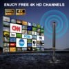 TV Antenna Indoor Antenna for Smart TV for Long Range Reception and All Smart TVs HD Digital Antenna with Amplifier Signal Booster for Local Channels Supports 4K 1080p-2025 Upgrade
