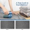 BEAUTURAL Fabric Shaver and Lint Remover, Sweater Defuzzer with 2-Speeds, 2 Replaceable Stainless Steel Blades, Battery Operated, Remove Clothes Fuzz, Lint Balls, Pills, Bobbles