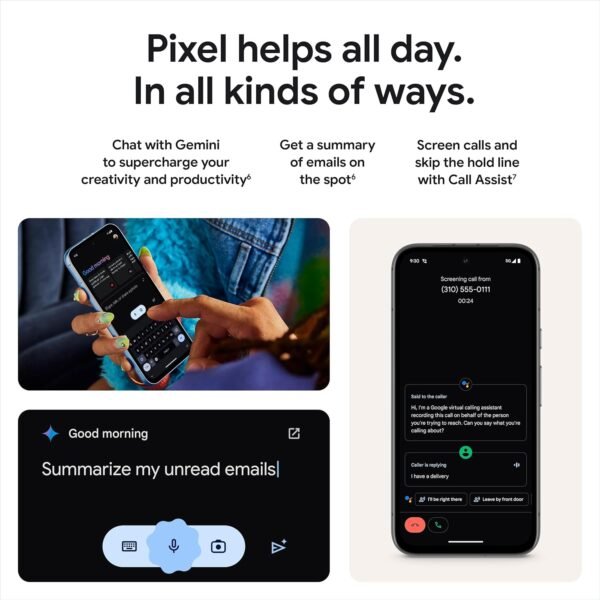 Google Pixel 8a - Unlocked Android Phone with Google AI, Advanced Pixel Camera and 24-Hour Battery - Obsidian - 128 GB
