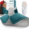 Heating Pad for Neck and Shoulder Pain Relief, Gifts for Women Her Mom Men Him Dad, Weighted Heated Wrap for Back, 6 Heat Settings 2 Hours Auto Shut Off, Anniversary Birthday Gifts, 17x23inch, Blue