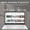 HP Stream 14" HD BrightView Laptop, Intel Celeron N4120 Processor, 16GB RAM, 64GB SSD, Intel UHD Graphics, 720p Webcam, WiFi, HDMI, Win 11 S, Silver (Renewed)