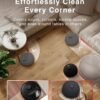 Yeedi M12 PRO+ Robot Vacuum and Mop, 11000Pa Strong Suction, ZeroTangle Technology, TruEdge Deep Mopping, Auto Mop Washing/Drying, Auto-Lift Mopping, Mini Omni Station, Black