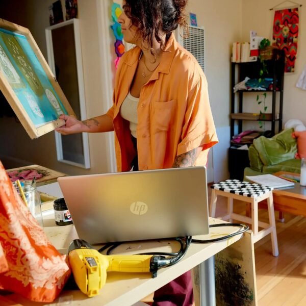 HP 15.6" Touchscreen Business & Student Laptop Computer, 16GB RAM 512GB SSD, 10-Cores Intel Core i5, Windows 11 Pro Laptop with Microsoft Office Lifetime Suite, PLUSERA Earphones, Silver