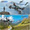 Drone with 1080P Camera for Beginners, 2025 𝑵𝑬𝑾 Foldable Drone with Upgrade Altitude Hold, Gestures Selfie, Waypoint Fly, Headless Mode, 3D Flip, One Key Start, 3 Speed Mode, Circle Fly, 2 Batteries