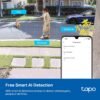 Tapo TP-Link 2K QHD Security Camera, Indoor/Outdoor, 𝟮𝟬𝟮𝟰 𝗣𝗖𝗠𝗮𝗴 𝗘𝗱𝗶𝘁𝗼𝗿'𝘀 𝗖𝗵𝗼𝗶𝗰𝗲, Color Night Vision, Free Person/Pet/Vehicle Detection, Invisible IR Mode, SD Storage, C120
