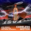 BEZGAR Drones for Kids | 2.4GHZ RC Plane, 6-axis Gyro Remote Control Airplane, RC Helicopter, 360° Flip Fighter Jet Toy, Toys for ages 8-13 with Colorful LED Navigation Lights Red