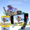 Smartphone Gimbal Stabilizer, 3-axis Stabilizer for iPhone&Android, AI Tracking Sensor(No App), Phone Gimbal w/OLED Screen/Built-in Light, AOCHUAN X Pro AI Version