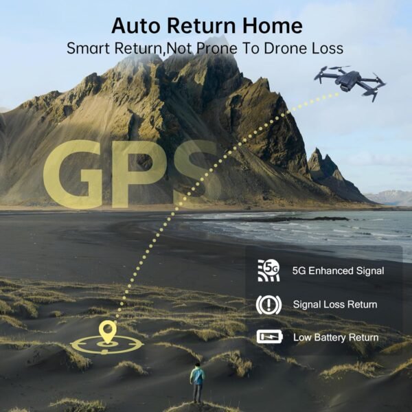 CHUBORY X10 PRO GPS Drone with Camera for Adults 4K UHD, 90 Min Long Flight Time,3280 FT Long Control Range, Auto Return, Follow Me, Brushless Motor, 5G FPV RC Quadcopter for Beginners(