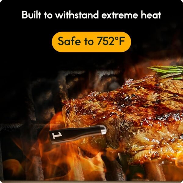 CHEF iQ Sense Smart Wireless Meat Thermometer with 3 Ultra-Thin Probes, Unlimited Range Bluetooth Meat Thermometer, Digital Food Thermometer for Remote Monitoring of BBQ Grill, Oven