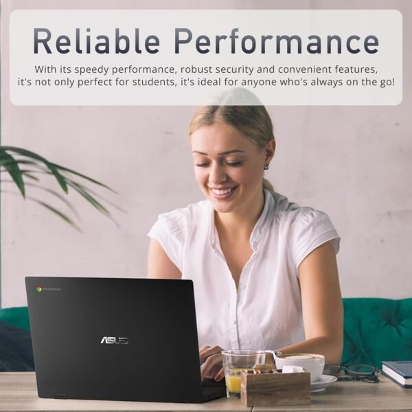 ASUS Chromebook CX1500 15.6" FHD Laptop, Intel Celeron N3350 Processor, 4GB RAM, 64GB eMMC, Intel HD Graphics, 720P HD Webcam, Wi-Fi, Bluetooth, Chrome OS, Black (Renewed)