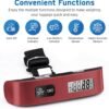 Etekcity Luggage Scale for Travel Essentials, Digital Suitcase Weight Scale with Hook, Travel Accessories for Portable Hanging Baggage, 110 Pounds, Battery Included