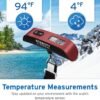 Etekcity Luggage Scale for Travel Essentials, Digital Suitcase Weight Scale with Hook, Travel Accessories for Portable Hanging Baggage, 110 Pounds, Battery Included