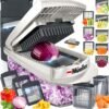 Mueller Pro-Series 10-in-1, 8 Blade Vegetable Chopper, Onion Mincer, Cutter, Mueller Pro-Series 10-in-1, 8 Blade Vegetable Chopper, Onion Mincer, Cutter, Dicer, Egg Slicer with Container, French Fry Cutter Potatoe Slicer, Home Essentials & Kitchen Gadgets, Salad Chopper