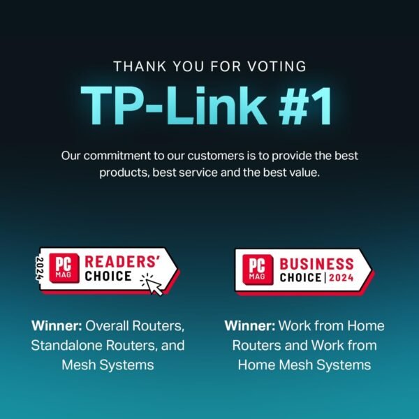 TP-Link Tri-Band BE15000 WiFi 7 Router Archer BE700 | 8-Stream 15Gbps | 1×10G+1×2.5G+2×1G Ports, USB 3.0 | 6 Internal Antennas | VPN Clients & Server | Easy-Mesh, HomeShield, MLO, Private IOT