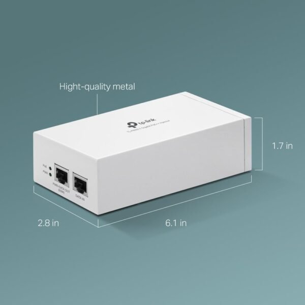 41lCIWPl4wL._AC_SL1000_.jpg TP-Link TL-PI60G 802.3bt/at/af Gigabit PoE Injector | Non-PoE to PoE Adapter | Supplies up to 60W (PoE++) | Plug & Play | Desktop/Wall-Mount | Distance Up to 328 ft. | UL Certified
