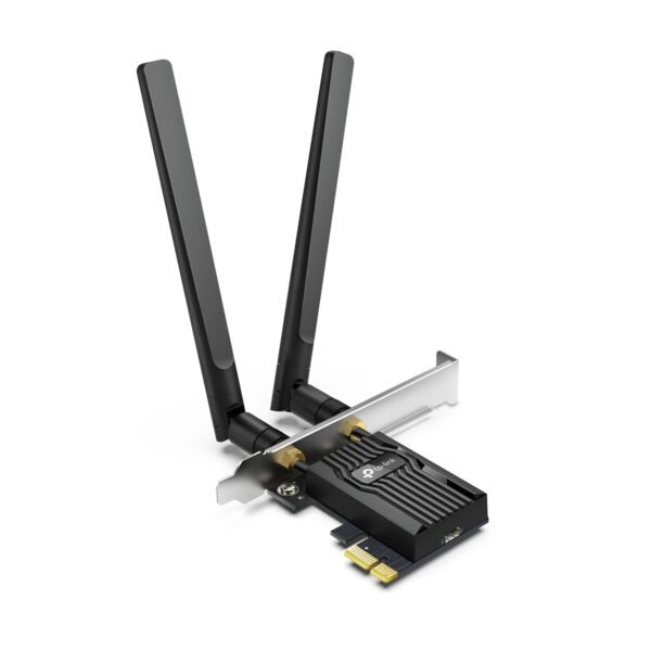 TP-Link WiFi 6 PCIe WiFi Card for Desktop PC AX3000 TP-Link WiFi 6 PCIe WiFi Card for Desktop PC AX3000 (Archer TX55E), Bluetooth 5.2, WPA3, 802.11ax Dual Band Wireless Adapter with MU-MIMO, Ultra-Low Latency, Supports Windows 11, 10 (64bit) Only