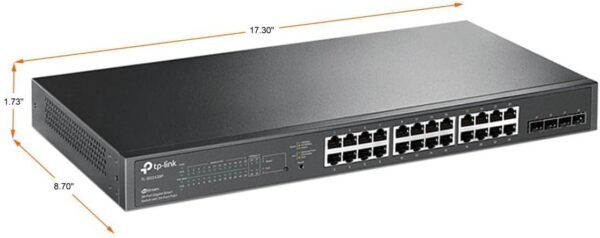 TP-Link TL-SG2428P - JetStream 28-Port Gigabit Smart Switch with 24-Port PoE+ - Limited Lifetime Protection