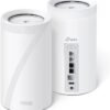 TP-Link Deco BE33000 Quad-Band WiFi 7 Mesh System (Deco BE95) for Whole Home Coverage up to 7800 Sq.Ft with AI-Driven Smart Antennas, 10G Multi-Gig Ethernet ports, Replaces Router and Extender(2-pack)