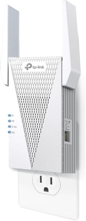 TP-Link AX1800 WiFi 6 Range Extender with Ethernet Port | Internet Signal Booster for Home | Dual-Band Wireless Repeater Amplifier | Access Point Mode | APP Setup | OneMesh Compatible (RE615X)