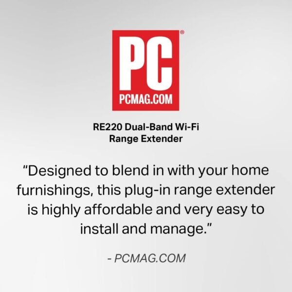 51ft5Qu3RIL._AC_SL1100_.jpg TP-Link WiFi Extender with Ethernet Port, Dual Band 5GHz/2.4GHz , Up to 44% More Bandwidth than Single Band, Covers Up to 1200 Sq.ft and 30 Devices, Signal Booster Amplifier Supports OneMesh(RE220)