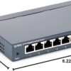 TP-Link TL-SG108 8 Port Gigabit Unmanaged Ethernet Network Switch, Ethernet Splitter Plug & Play Fanless Metal Design Shielded Ports Traffic Optimization