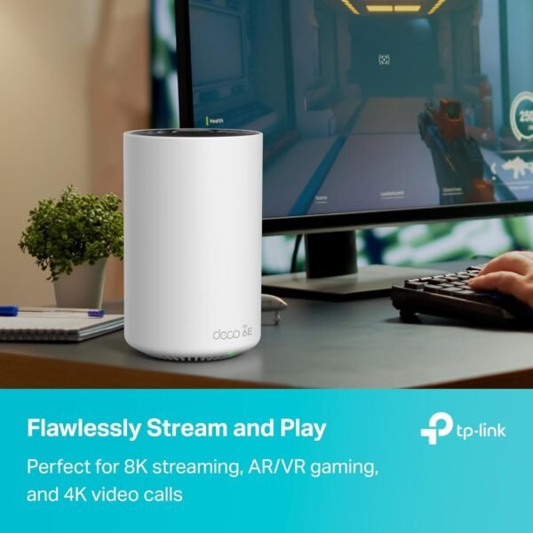 TP-Link Deco AXE4900 Tri-Band WiFi 6E Mesh WiFi System (Deco XE70 Pro) - 2.5G WAN/LAN Ports, 4.9 Gbps Wi-Fi 7,200 Sq. Ft Coverage, Connect up to 200 Devices, New 6 GHz Band, 3-Pack 2024 Release