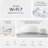 611CS5PeVlL._AC_SL1500_.jpg TP-Link Dual-Band BE5000 WiFi 7 Mesh Wi-Fi System (Deco BE25) | 4-Stream 5 Gbps | 240 Mhz Channels | Covers up to 6,600 Sq.Ft | 2X 2.5G Ports Wired Backhaul | VPN,MLO, AI-Roaming, HomeShield (3-Pack)