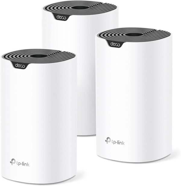 TP-Link Deco Mesh AC1900 WiFi System (Deco S4) – Up TP-Link Deco Mesh AC1900 WiFi System (Deco S4) – Up to 5,500 Sq.ft. Coverage, Replaces WiFi Router and Extender, Gigabit Ports, Works with Alexa, 3-pack