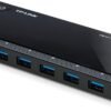 TP-Link Powered USB Hub 3.0 with 7 USB 3.0 Data Ports and 2 Smart Charging USB Ports. Compatible with Windows, Mac, Chrome & Linux OS, with Power On/Off Button, 12V/4A Power Adapter(UH720)