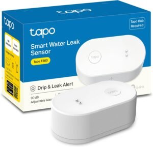 TP-Link Smart Water Leak Detector, Wi-Fi with Rapid Dripping Detection, 90dB Adjustable Alarm, App Alerts, Compatible with Alexa and Google Home