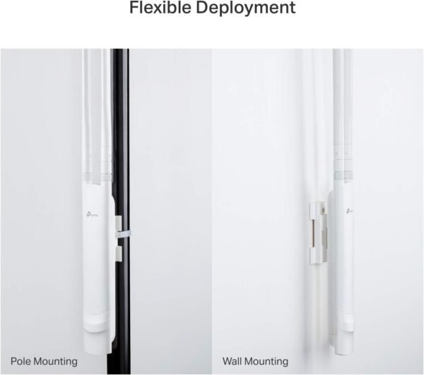 TP-Link EAP110-Outdoor V3 | Omada N300 Wireless Outdoor Access Point | WiFi Coverage up to 200 meters| Passive PoE w/ Free PoE Injector | SDN Integrated | Cloud Access & Omada App