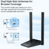 61H-JeZAJ2L._AC_SL1500_.jpg TP-Link WiFi 6 USB Adapter for Desktop PC - (Archer TX20U Plus) AX1800 Wireless Network Adapter with 2.4GHz, 5GHz, High Gain Dual Band 5dBi Antenna, WPA3, Supports Windows 11/10