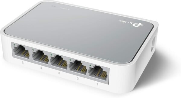 61PsReH1-qL._AC_SL1500_.jpg TP-Link 5 Port 10/100 Mbps Fast Ethernet Switch | Desktop Ethernet Splitter | Ethernet Hub | Plug & Play | Fanless Quiet | Desktop Design | Green Technology | Unmanaged (TL-SF1005D),White