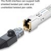 10GBASE-T SFP+ to RJ45 Module, 10Gb Ethernet Copper RJ-45, 10gbe Gigabit Mini gbic Computer Networking Transceiver Compatible with Brocade 10G-SFPP-T, up to 30-Meter