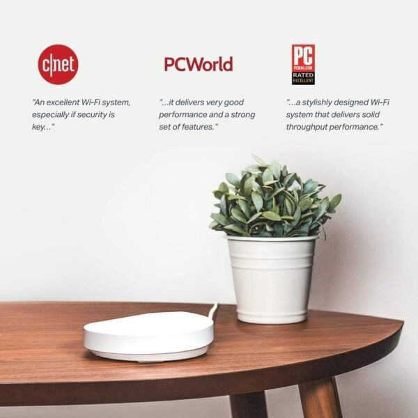 TP-Link Deco Mesh WiFi System(Deco M5) –Up to 5,500 sq. ft. Whole Home Coverage and 100+ Devices,WiFi Router/Extender Replacement, Anitivirus, 3-pack