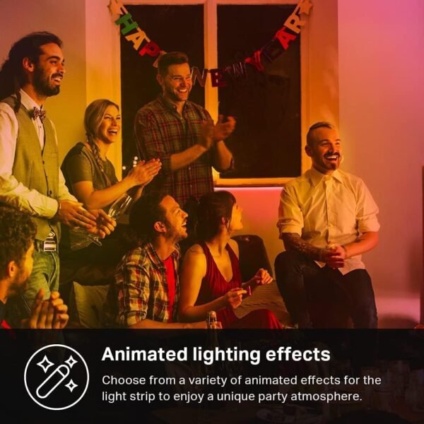 61u4YisGQvL._AC_SL1000_.jpg Kasa Smart LED Light Strip, 50 Color Zones RGBIC, 16.4ft Wi-Fi LED Strip Works w/ Alexa, Google Home & SmartThings, High Brightness, 16M Colors, PU Coating, Trimmable, 2 Yr Warranty (KL420L5)