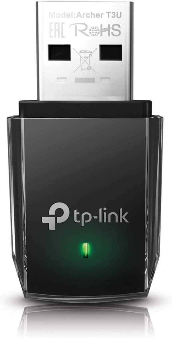 TP-Link AC1300 USB WiFi Adapter(Archer T3U)- 2.4G/5G Dual Band Wireless TP-Link AC1300 USB WiFi Adapter(Archer T3U)- 2.4G/5G Dual Band Wireless Network Adapter for PC Desktop, MU-MIMO WiFi Dongle, USB 3.0, Supports Windows 11, 10, 8.1, 8, 7, XP/Mac OS X 10.9-10.14