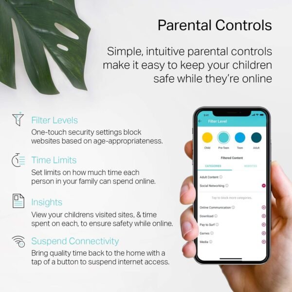 71hmpsRuqL._AC_SL1500_.jpg TP-Link Deco Mesh AC1900 WiFi System (Deco S4) – Up to 5,500 Sq.ft. Coverage, Replaces WiFi Router and Extender, Gigabit Ports, Works with Alexa, 3-pack