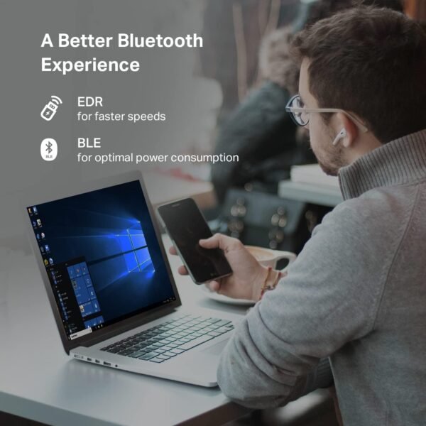 7106jxFIyqL._AC_SL1489_.jpg TP-Link USB Bluetooth Adapter for PC, Bluetooth 5.0/5.3 Dongle Receiver, Plug and Play, Nano Design, EDR & BLE, Supports Windows 11/10/8.1/7 for Desktop, Laptop, PS5/PS4/Xbox Controller (UB500)