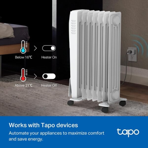 TP-Link Tapo Smart Temperature and Humidity Sensor T310, White, Requires Tapo Hub, High-Accuracy Swiss-Made Sensor, Real-Time Notifications, Free Data Storage, Long-Lasting Performance