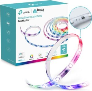 Kasa Smart LED Light Strip, 50 Color Zones RGBIC, 16.4ft Kasa Smart LED Light Strip, 50 Color Zones RGBIC, 16.4ft Wi-Fi LED Strip Works w/ Alexa, Google Home & SmartThings, High Brightness, 16M Colors, PU Coating, Trimmable, 2 Yr Warranty (KL420L5)