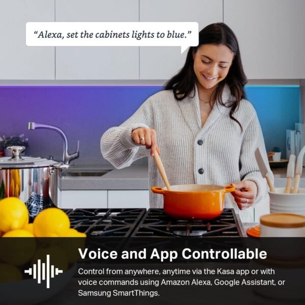 71RCSPA7Q6L._AC_SL1500_.jpg Kasa Smart LED Light Strip, 50 Color Zones RGBIC, 16.4ft Wi-Fi LED Strip Works w/ Alexa, Google Home & SmartThings, High Brightness, 16M Colors, PU Coating, Trimmable, 2 Yr Warranty (KL420L5)